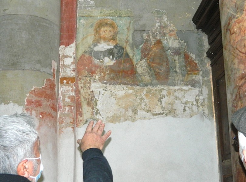 FOTORACCONTO. Gli affreschi ritrovati a Sant’Emiliano di Villanova